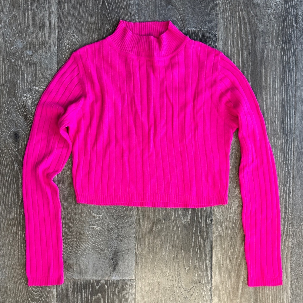 Runaway The Label Bold Fuchsia Ribbed Women's Top SL0325
